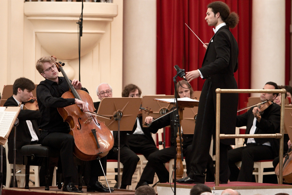Julian Steckel (cello, Germany) and Dimitris Botinis (conductor, Greece)